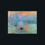 インプレッションサンライズバイクロードモネ キャンバスプリント<br><div class="desc">Impression Sunrise by Claude Monet.もっと面白いデザインと色の選択のために私の店を訪問しなさい。=> zazzle.com/iwheels*</div>