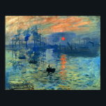 インプレッション日の出，ソレイユレバント，クロード・モネ ポスター<br><div class="desc">インプレッション、サンライズ（インプレッション、ソレイユレバント）は絵画クロード・モネの作品。印象派運動の名に至る。1872年の日付で、その主題はフランスのル・アーブルの港であり、それを描くよりも示唆する非常に緩やかなブラシストロークを使用している。モネは後でタイトルを説明した：風景は印象と瞬間的な一つ与えで、したがって、このラベルは私のために、途中で私たちだった。私はルアーブルで行われた事を、窓から、太陽を霧の中に、いくつかのマストを前面に突き出して送っていた…彼ら頼は私のカタログのタイトルのため、それは本当にルアーブルのビューのために撮影することはできなかった、と私は言った： 'Put Impression.クロード・モネ(1840フランスの-1926)は印象派の創始者で、特にプレインエアの風景に適用される絵画と、自然の前の彼の認識の哲学の最も一貫した多作の開業医であっ絵画た。印象主義という用語は、彼のインプレッション、日の出絵画（インプレッション、穏やかなレバント）のタイトルに由来する。</div>