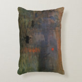 インプレッション日の出byクロード・モネ,ヴィンテージ・アート アクセントクッション (正面(垂直))