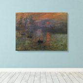 インプレッション日の出byクロード・モネ，ヴィンテージ・アート キャンバスプリント (インサイチュ (ウッドフロア))
