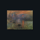 インプレッション日の出byクロード・モネ,ヴィンテージ・アート キャンバスプリント<br><div class="desc">Impression, Sunrise (1872) by Claude Monetはヴィンテージ印象派素晴らしのア航海のート絵画。太陽の位置も日没のように見える。日の出の前に数隻の船が前方にあるフランスのルアーブル港の海上の海景。アーティストについて:クロード・モネ(1840-1926)は印象派の運動の創始者であフランスのり絵画、その絵画の大部分は「空中に浮かぶ」(野外に浮かぶ)スタイル印象派の風景である。</div>