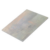 インプレッション日の出byクロード・モネ，ヴィンテージ・アート ノートパッド (アングル)