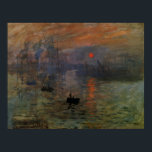 インプレッション日の出byクロード・モネ，ヴィンテージ・アート ポスター<br><div class="desc">Impression,  Sunrise (1872) by Claude Monetはヴィンテージ印象派素晴らしのア航海のート絵画。太陽の位置も日没のように見える。日の出の前に数隻の船が前方にあるフランスのルアーブル港の海上の海景。アーティストについて：クロード・モネ(1840-1926)は印象派の運動の創始者であフランスのり絵画、その絵画の大部分は「空中に浮かぶ」（野外に浮かぶ）スタイル印象派の風景である。</div>