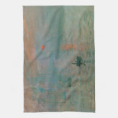 インプレッション、ソレイユレバントバイクロードモネ1872 キッチンタオル (縦)