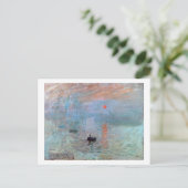 インプレッション、日の出、クロード・モネ， 1872 ポストカード (スタンド正面)