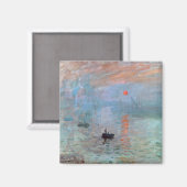 インプレッション、日の出、クロード・モネ， 1872 マグネット (正面/裏面)