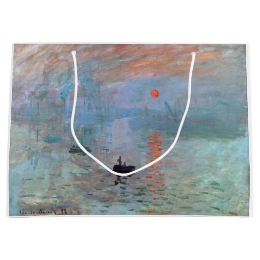 インプレッション、日の出、クロード・モネ, 1872 ラージペーパーバッグ (正面)