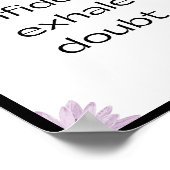 インヘール自信，疑いを吐き出す，引用文 ポスター (角)