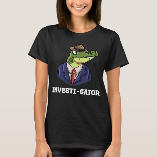 インベストワゲーターアリゲーターワニ爬虫類 Tシャツ (正面)