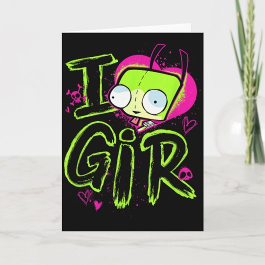 インベーダージム バレンタインデー 愛してる GIR カード (正面)