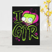 インベーダージム バレンタインデー 愛してる GIR カード (黄色い花)