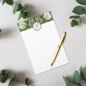 インペネルイエローフラワーズウィリアムモリスモノグラム 便箋