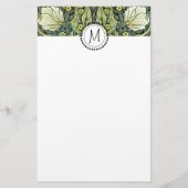 インペネルイエローフラワーズウィリアムモリスモノグラム 便箋