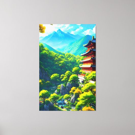 インペリアルの静けさ：自然の抱擁 キャンバスプリント (正面)