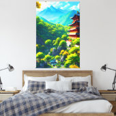 インペリアルの静けさ：自然の抱擁 キャンバスプリント (インサイチュ (寝室))