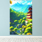 インペリアルの静けさ：自然の抱擁 キャンバスプリント (インサイチュ (ウッドフロア))