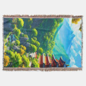 インペリアルの静けさ：自然の抱擁 スローブランケット (正面)