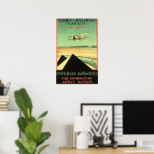 インペリアルエアウェイズエアサービスレトロ航空ポスター ポスター (ホームオフィス)
