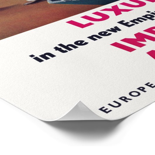 インペリアルエアウェイズヴィンテージポスター1936 ポスター (角)