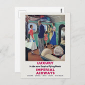 インペリアルエアウェイズヴィンテージポスター1936 ポストカード (正面/裏面)