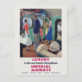 インペリアルエアウェイズヴィンテージポスター1936 ポストカード (正面)