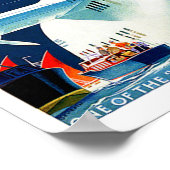 インペリアルエアウェイズ航空ヴィンテージ旅行ポスター ポスター (角)