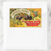 インペリアルプラム 長方形シール (バッグ)