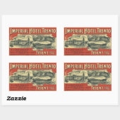 インペリアルホテルトレント長方形ステッカー 長方形シール (シート)