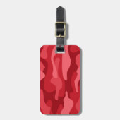 インペリアルレッドモノカラー迷彩柄 ラゲッジタグ (正面縦)