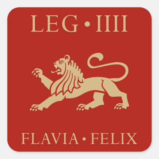 インペリアルローマ軍 – Legio IV Flavia Felix スクエアシール (正面)