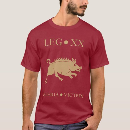 インペリアルローマ軍 – Legio XXバレリアVictrix Tシャツ (正面)