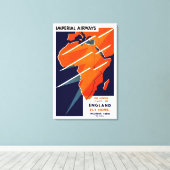 インペリアル航空アフリカ キャンバスプリント (インサイチュ (ウッドフロア))