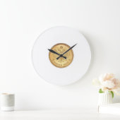 インペリアル金ゴールドコイン1909円壁時計 ラージ壁時計 (ホーム)