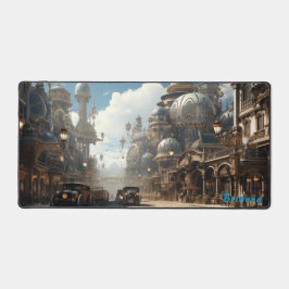 インペリアル陰謀：ステームパンク首都通りビュー デスクマット
