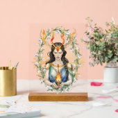 インボルクウィッカ信者女神フレイム&ゴールデンスノーフレーク アクリルサイン (ウェディング)