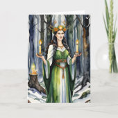 インボルク女神キャンドルマスフォレストケルトウィッカ信者 シーズンカード (正面)