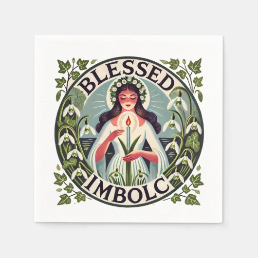 インボ賛美ルク スタンダードカクテルナプキン (正面)