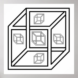 インポスシルベ立方体 ポスター
