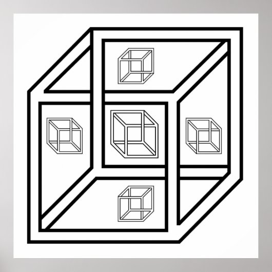 インポスシルベ立方体 ポスター (正面)