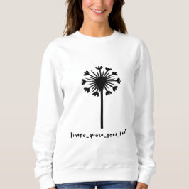 インポ引用文が来る スウェットシャツ