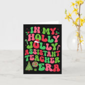 インマイホリークリスマスすてきイスタント先生エラクリスマ カード (黄色い花)