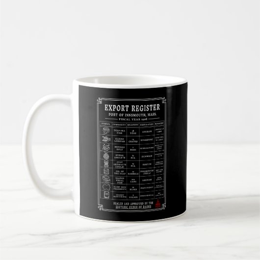 インマス出荷マニフェストヴィンテージ深い海 コーヒーマグカップ (左)