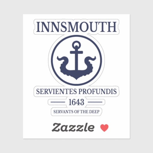 インマス国旗 – Servicentes Profundis Est.1644 シール (シート)