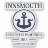 インマス国旗 – Servicentes Profundis Est.1644 シール (正面)