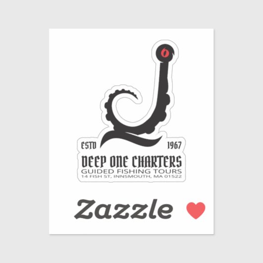 インマス魚釣りツアーズチュルフロヴェクラフト シール (シート)