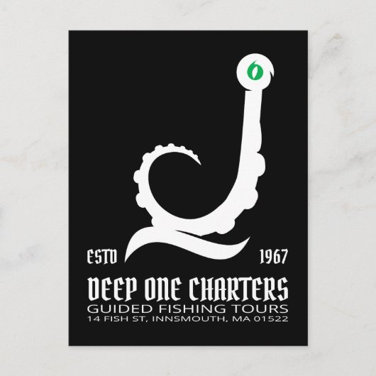 インマス魚釣りツアーズチュルフロヴェクラフト ポストカード (正面)