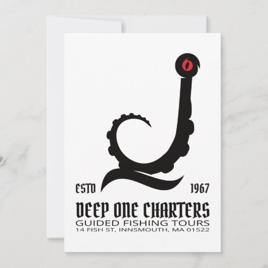 インマス魚釣りツアーズチュルフロヴェクラフト 招待状 (正面)