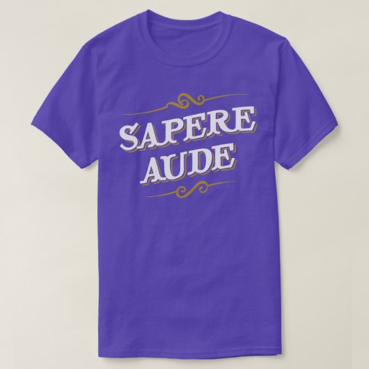 インマニュエルカントラテンサペレアウデ哲学者 Tシャツ (デザイン正面)