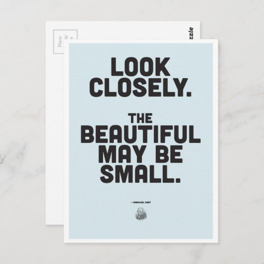 インマニュエルカント感動的引用文 ポストカード (正面/裏面)