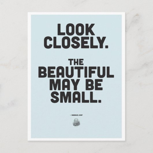 インマニュエルカント感動的引用文 ポストカード (正面)